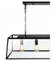 Lámpara Colgante Nicolás Negro 4XE27 45-150X100X27 cm.