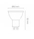 Dicroica Led GU10 Luxtar 5W 380Lm 100º