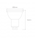 Dicroica Led GU10 Luxtar 6W 580Lm 38º Regulable