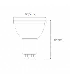 Dicroica Led GU10 Luxtar PRO 6W 450Lm 38º