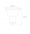 Dicroica Led GU10 Luxtar PRO 6W 450Lm 38º