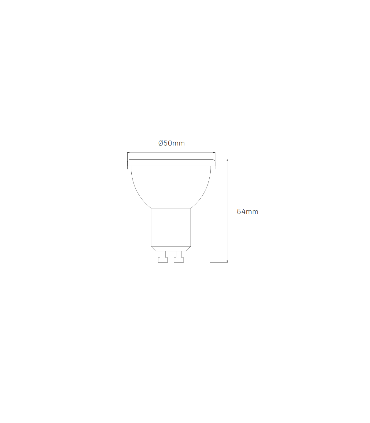 Dicroica Led GU10 Luxtar PRO 6W 450Lm 38º
