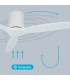 Ventilador Mucari Blanco DC 3 Aspas Blanco Sin Luz 132D
