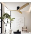Ventilador Mucari Negro DC 3 Aspas Haya Sin Luz 132D