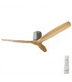 Ventilador Mucari Níquel DC 3 Aspas Haya Sin Luz 132D