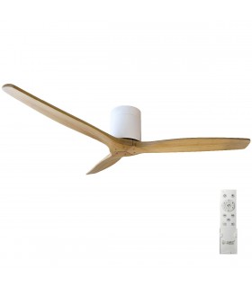 Ventilador Mucari Blanco DC 3 Aspas Haya Sin Luz 132D