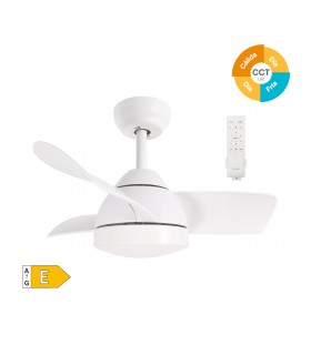 Ventilador Namuno Blanco DC 15W 1534Lm 3 Aspas Blanco CCT