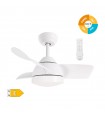 Ventilador Namuno Blanco DC 15W 1534Lm 3 Aspas Blanco CCT