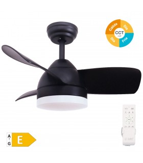 Ventilador Namuno Negro DC 15W 1534Lm 3 Aspas Negro CCT