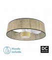 Ventilador Natasha 70D Cañizo-Blanco/Haya DC 24W 2390Lm 3 Aspas CCT