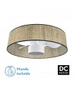 Ventilador Natasha 70D Cañizo-Blanco DC 24W 2390Lm 3 Aspas CCT