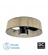 Ventilador Natasha 70D Cañizo-Negro DC 24W 2390Lm 3 Aspas CCT