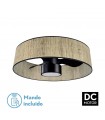 Ventilador Natasha 70D Cañizo-Negro DC 24W 2390Lm 3 Aspas CCT