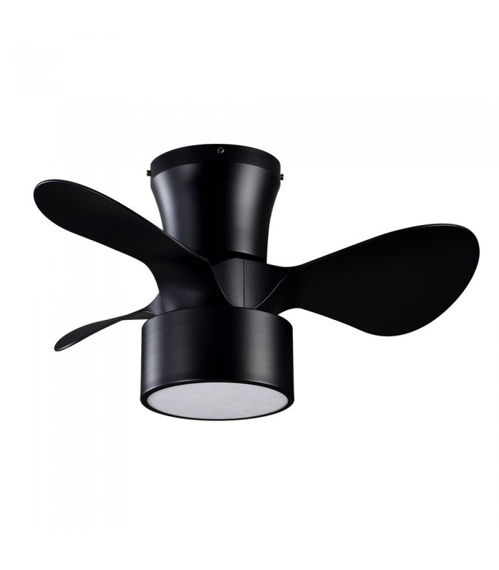 Ventilador Natasha 70D Cañizo-Negro DC 24W 2390Lm 3 Aspas CCT