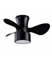 Ventilador Natasha 70D Cañizo-Negro DC 24W 2390Lm 3 Aspas CCT
