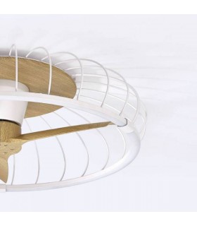 Ventilador Nature Blanco/Haya APP DC 75W 9750Lm 3 Aspas CCT