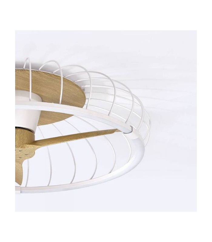Ventilador Nature Blanco/Haya APP DC 75W 9750Lm 3 Aspas CCT