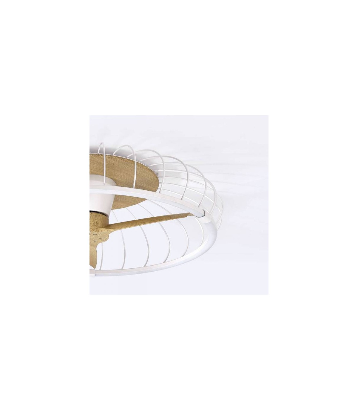 Ventilador Nature Blanco/Haya APP DC 75W 9750Lm 3 Aspas CCT