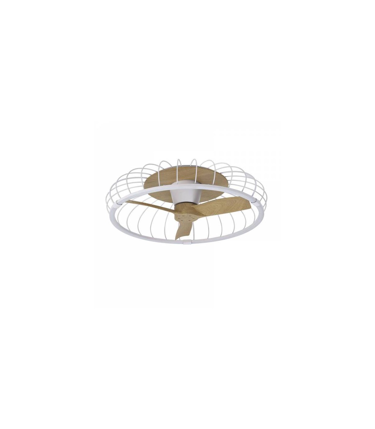 Ventilador Nature Blanco/Haya APP DC 75W 9750Lm 3 Aspas CCT