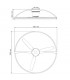 Ventilador Nepal Blanco APP DC 75W 10000Lm 3 Aspas CCT