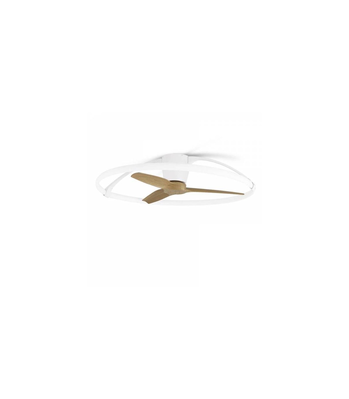 Ventilador Nepal Blanco/Haya APP DC 75W 10000Lm 3 Aspas CCT
