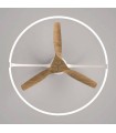 Ventilador Nepal Blanco/Haya APP DC 75W 10000Lm 3 Aspas CCT