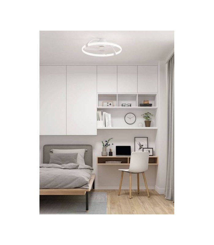 Ventilador Nepal Mini Blanco DC 55W 7200Lm 3 Aspas CCT
