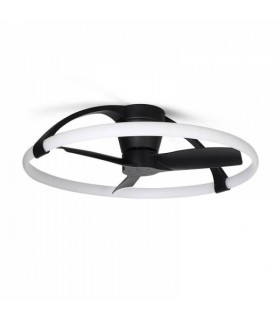 Ventilador Nepal Mini Negro DC 55W 7200Lm 3 Aspas CCT