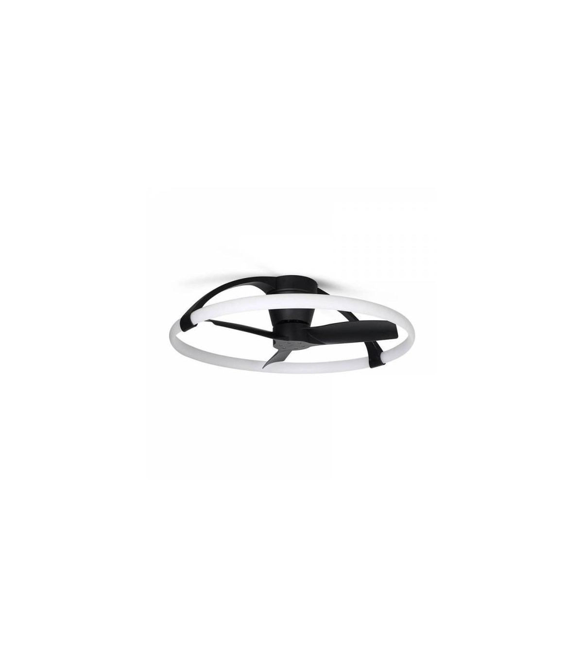 Ventilador Nepal Mini Negro DC 55W 7200Lm 3 Aspas CCT