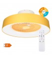 Ventilador Niskot Amarillo AC 40W 4500Lm 7 Aspas CCT