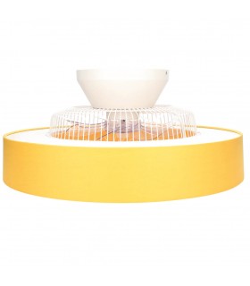 Ventilador Niskot Amarillo AC 40W 4500Lm 7 Aspas CCT