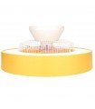 Ventilador Niskot Amarillo AC 40W 4500Lm 7 Aspas CCT