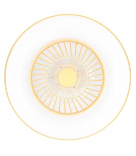 Ventilador Niskot Amarillo AC 40W 4500Lm 7 Aspas CCT