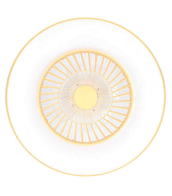 Ventilador Niskot Amarillo AC 40W 4500Lm 7 Aspas CCT