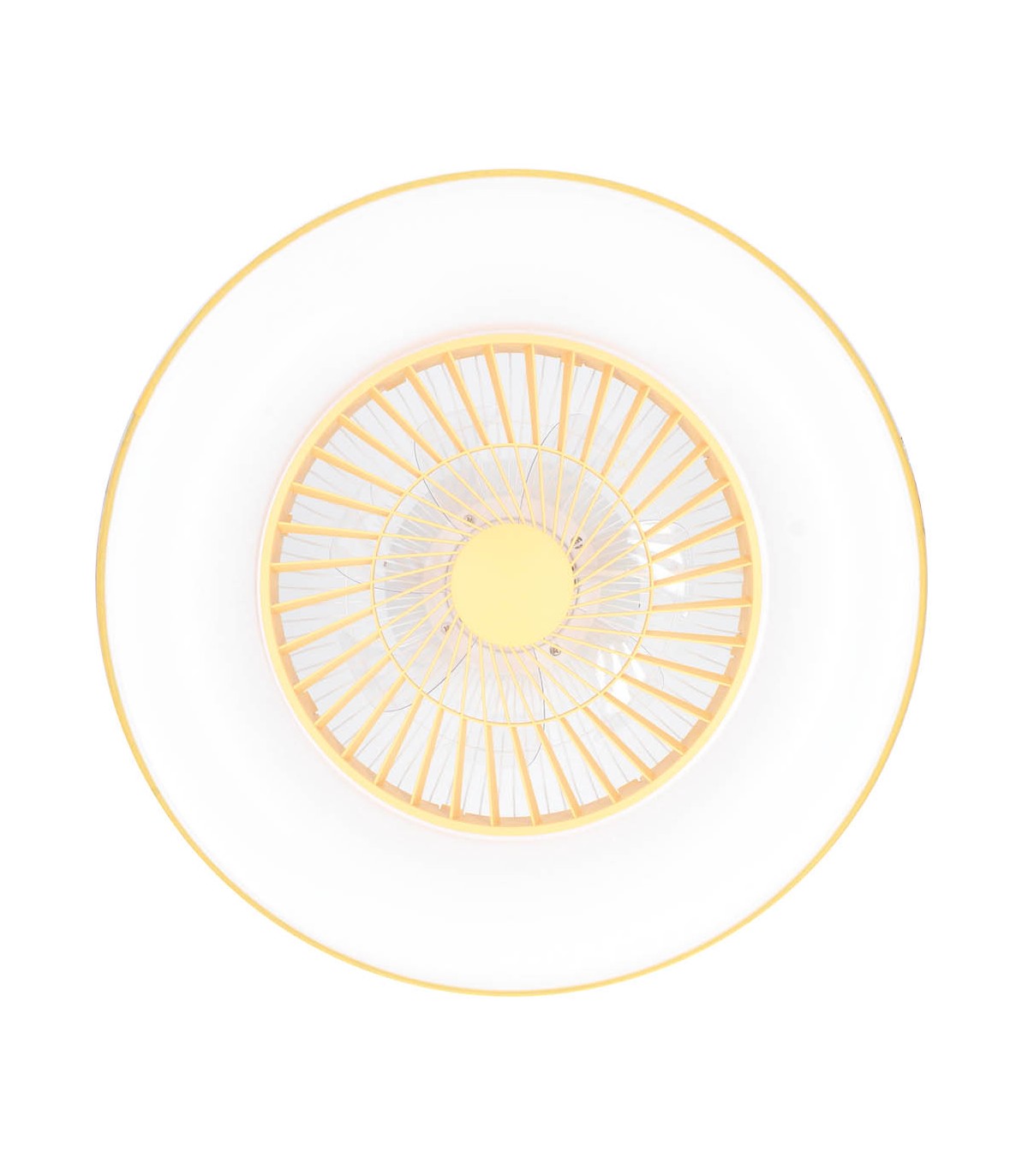 Ventilador Niskot Amarillo AC 40W 4500Lm 7 Aspas CCT