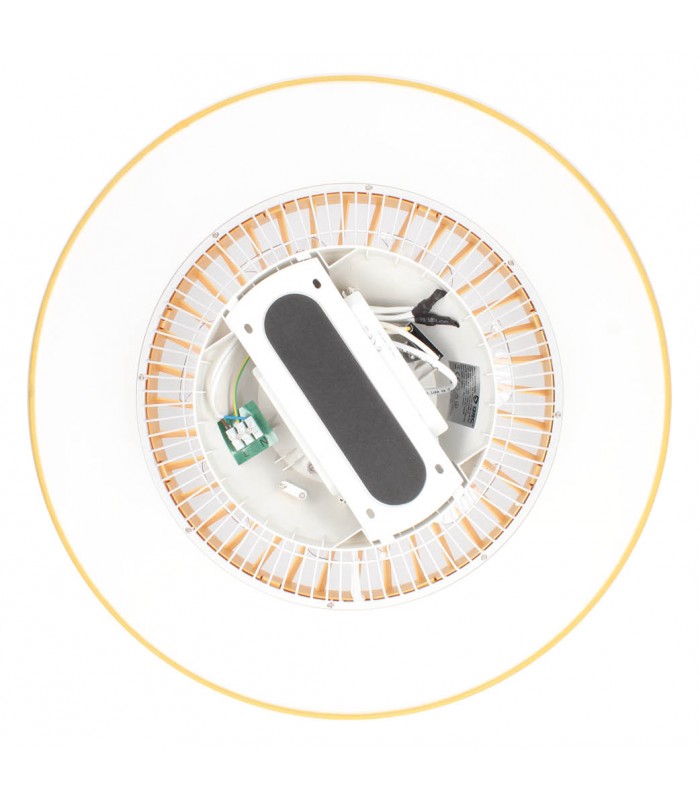 Ventilador Niskot Amarillo AC 40W 4500Lm 7 Aspas CCT