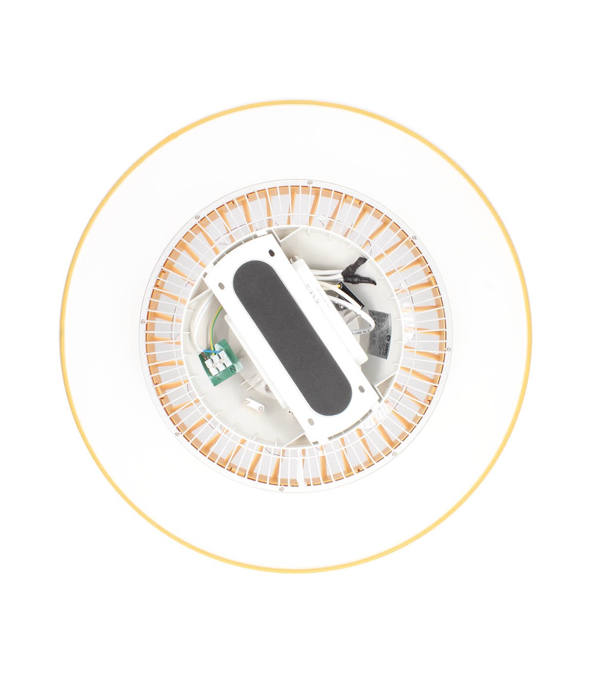 Ventilador Niskot Amarillo AC 40W 4500Lm 7 Aspas CCT
