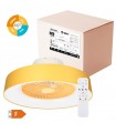 Ventilador Niskot Amarillo AC 40W 4500Lm 7 Aspas CCT