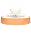 Ventilador Niskot Madera AC 40W 4500Lm 7 Aspas CCT