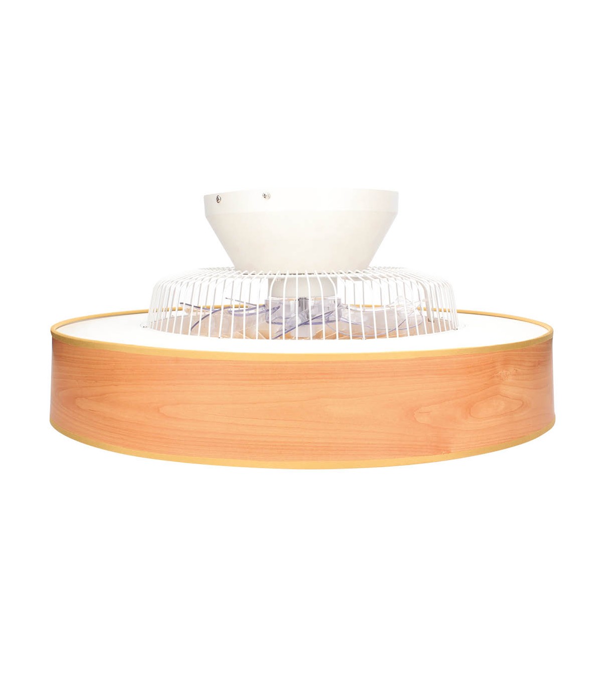 Ventilador Niskot Madera AC 40W 4500Lm 7 Aspas CCT