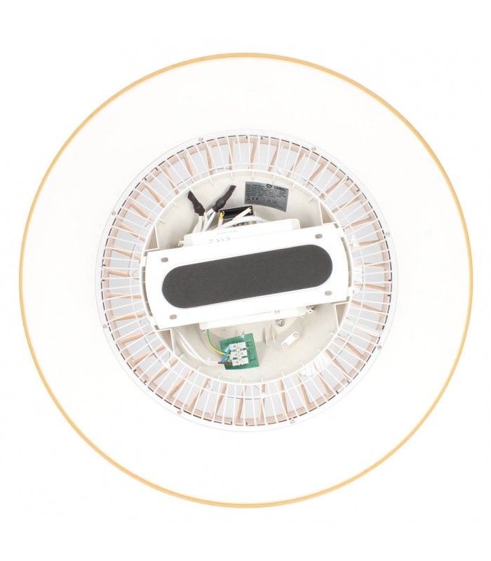 Ventilador Niskot Madera AC 40W 4500Lm 7 Aspas CCT
