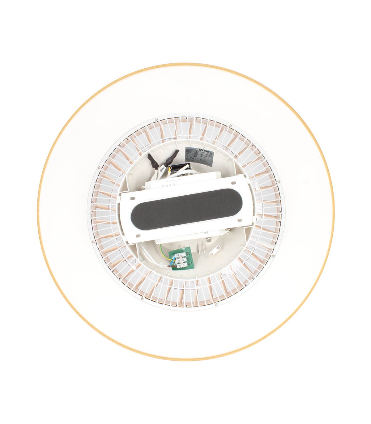Ventilador Niskot Madera AC 40W 4500Lm 7 Aspas CCT