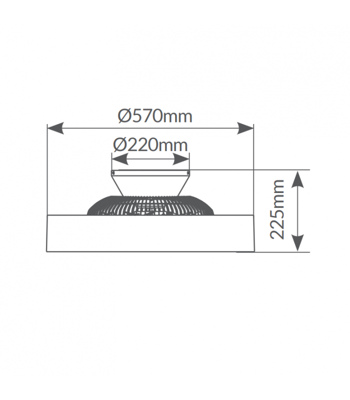 Ventilador Niskot Madera AC 40W 4500Lm 7 Aspas CCT