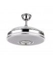 Ventilador de Techo Noto Cromo DC 72W 6120Lm 3 Aspas CCT+RGB Altavoz