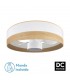 Ventilador Olga 70D Madera Clara-Blanco DC 24W 2390Lm 3 Aspas CCT