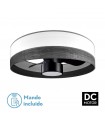 Ventilador Olga 70D Madera Negra-Negro DC 24W 2390Lm 3 Aspas CCT