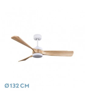 Ventilador de Techo ORIENTE DC Blanco 26W 2950Lm 3 Aspas Haya CCT