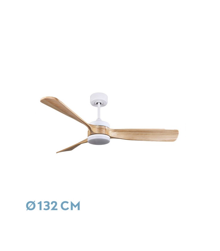 Ventilador de Techo ORIENTE DC Blanco 26W 2950Lm 3 Aspas Haya CCT