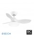 Ventilador Led Paramo Blanco DC 36W 2880Lm 3 Aspas Blanco CCT
