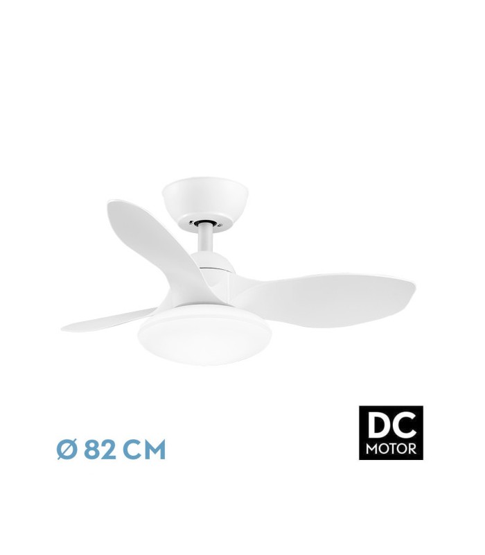Ventilador Led Paramo Blanco DC 36W 2880Lm 3 Aspas Blanco CCT